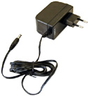 18POW-EU Mikrotik 24vdc, 19 watt universal switching power supply with 2.1mm DC plug and Type C Euro plug